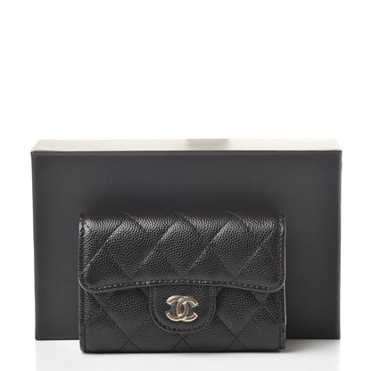 Chanel Caviar Quilted Classic 4 Key Holder Wallet Black 12 of 12