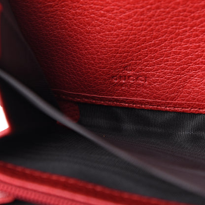 Gucci Cripto Calfskin Interlocking G Logo Zip Around Wallet Hibiscus Red Giallo Black Green Red 5 of 6