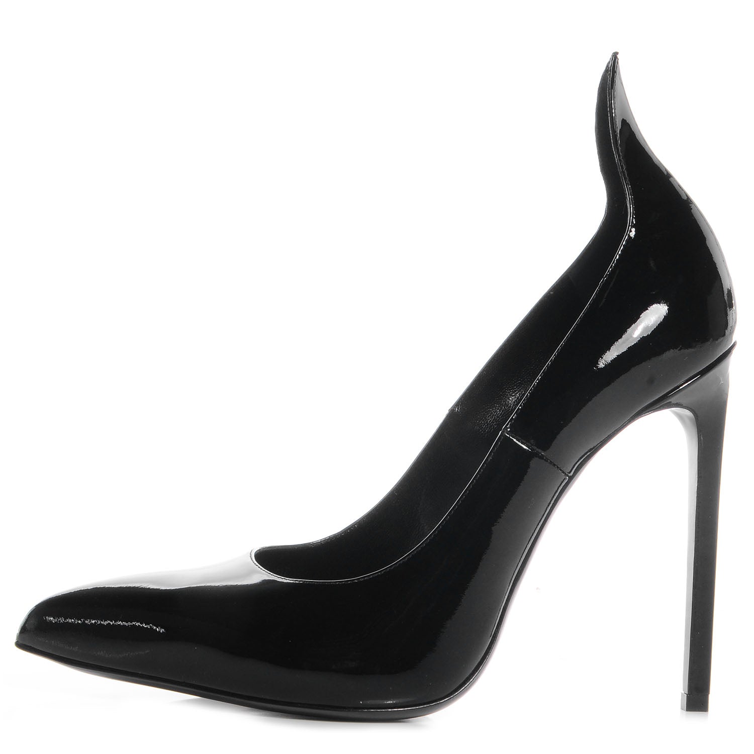 Saint Laurent Patent Paris 110 Escarpin Thorn Pump Black 1 of 7