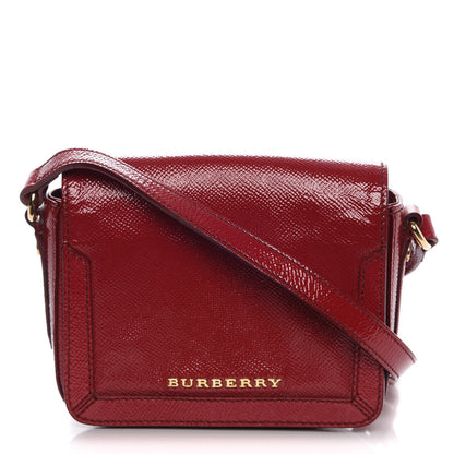 Burberry Patent London Crossbody Bag Alizarin Crimson 1 of 11