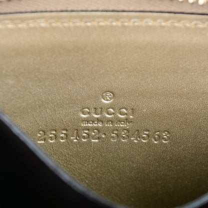 Gucci Metallic Microguccissima Zip Around Card Case Golden Beige 6 of 6