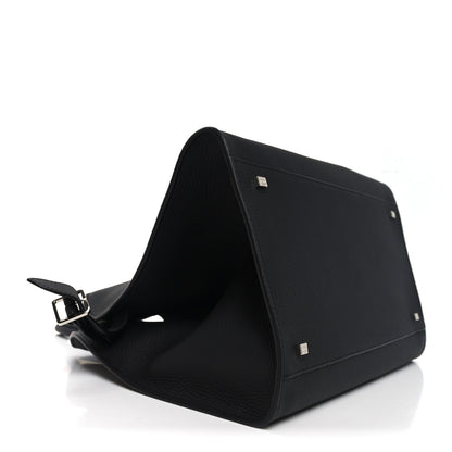 The Row Matte Grained Calfskin Soft Margaux 15 Black 8 of 9