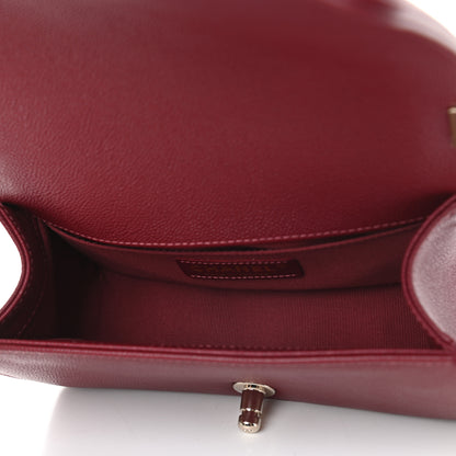 Chanel Caviar Quilted Small Boy Flap Burgundy 5 of 9