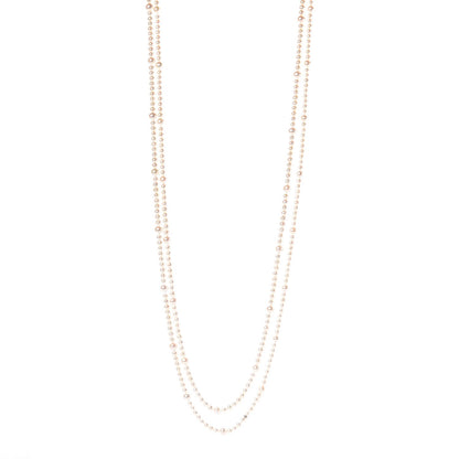 Tiffany Sterling Silver Freshwater Pearl 5-8mm Ziegfeld Necklace 87" 1 of 5