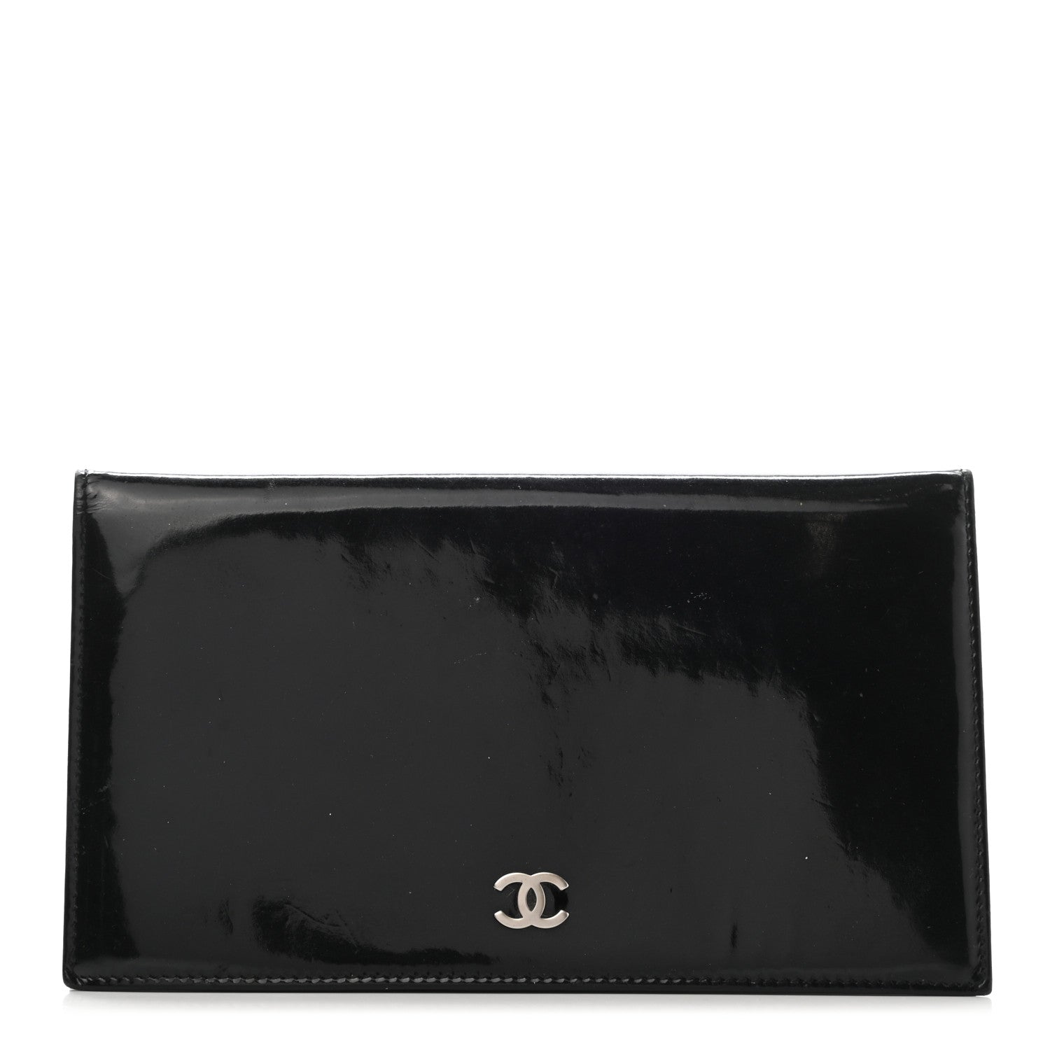 Chanel Patent CC Yen Wallet Black 1 of 9