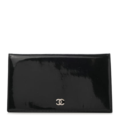 Chanel Patent CC Yen Wallet Black 1 of 9
