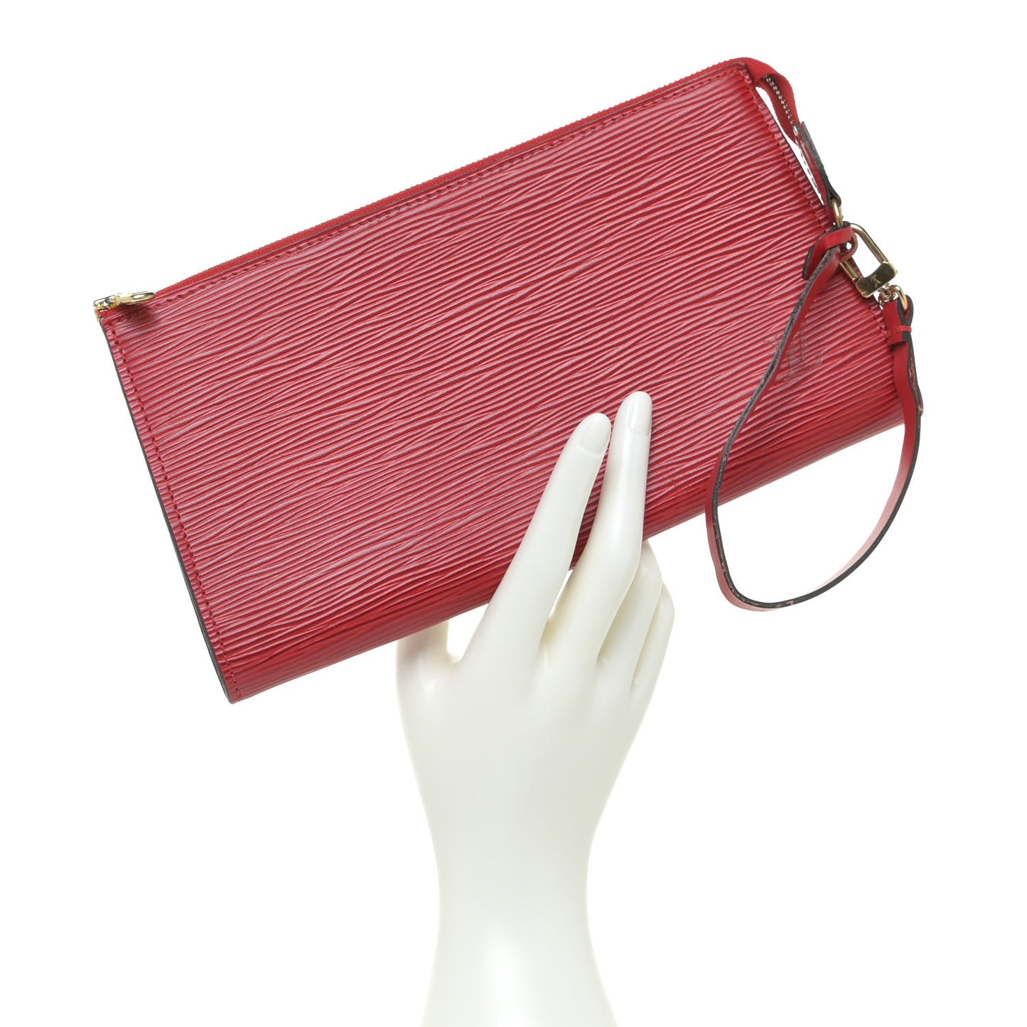 Epi Pochette Accessories 24 Castillan Red
