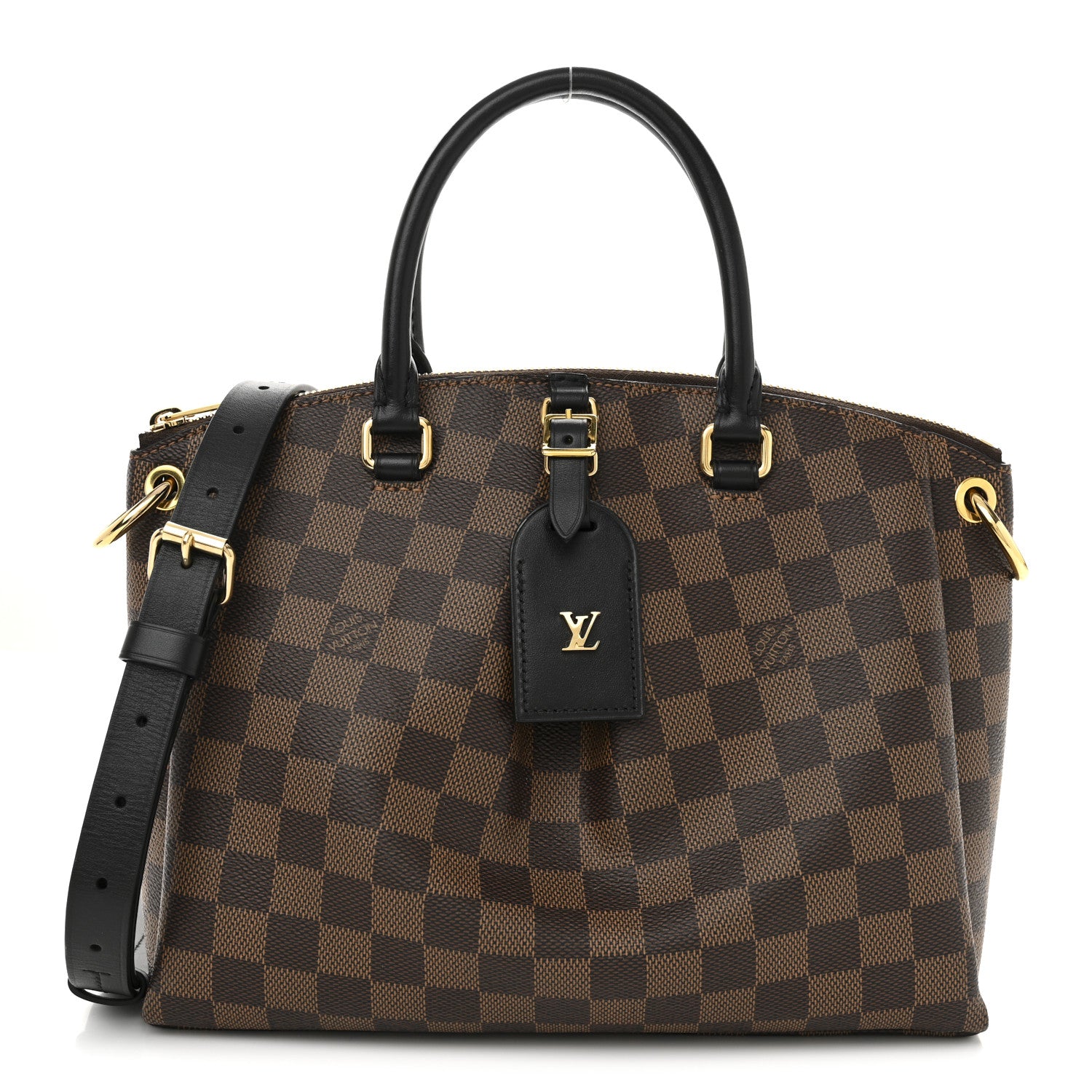 Louis Vuitton Damier Ebene Odeon Tote PM Black 1 of 9