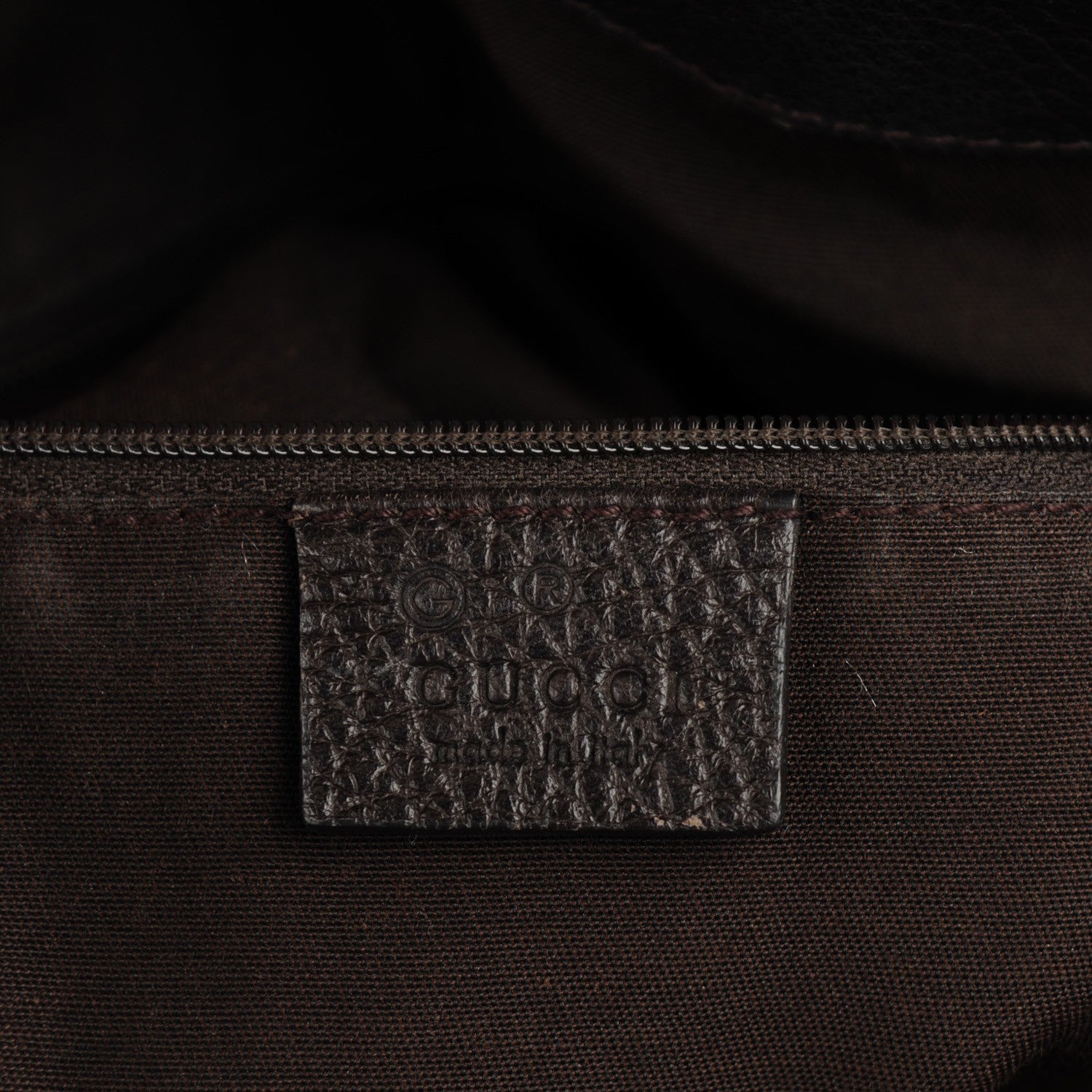 Gucci Calfskin Medium GG Charm Convertible Dome Satchel Dark Brown 6 of 7