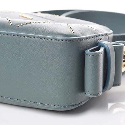 Chloe Smooth Calfskin Little Horses Embroidered Shoulder Bag Cloudy Blue 9 of 9