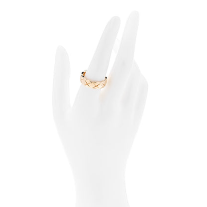 Chanel 18K Yellow Gold Small Coco Crush Ring 58 8.25 2 of 6