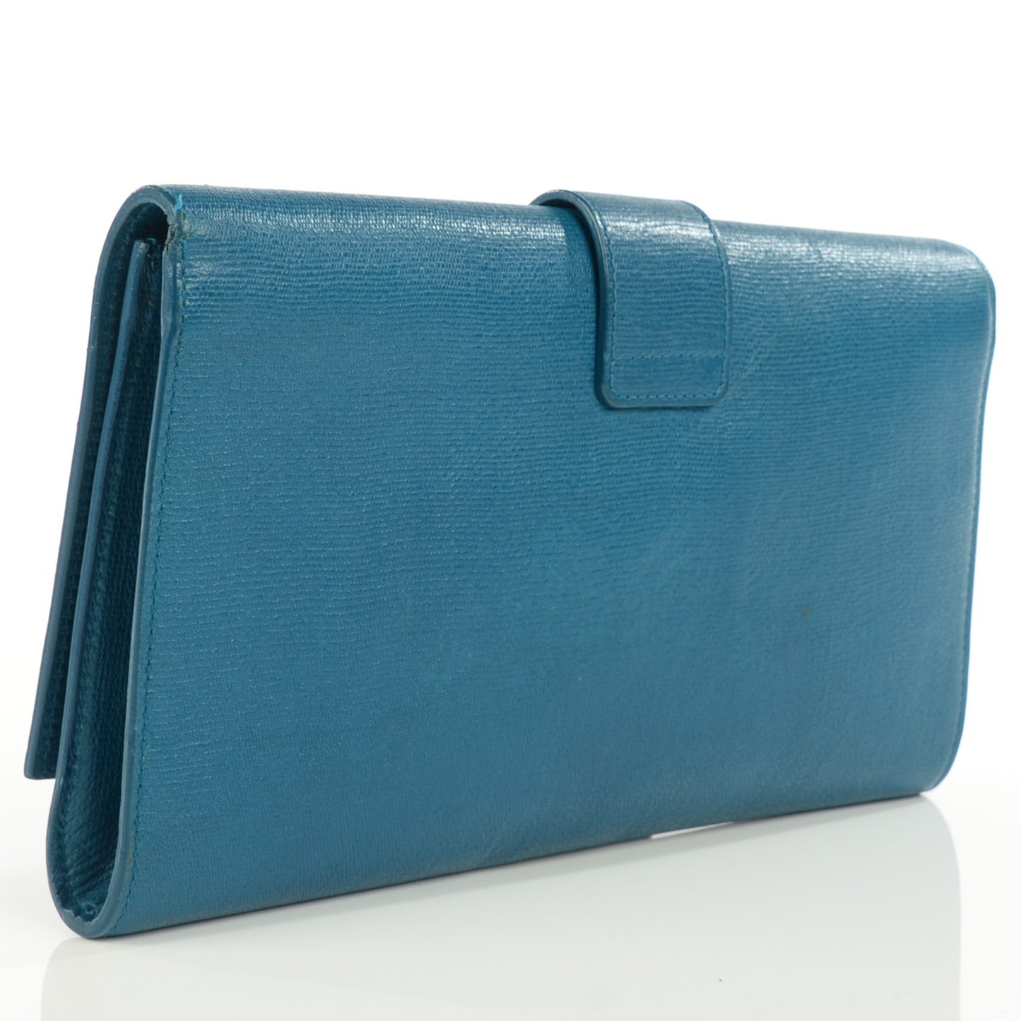 Saffiano Classic Y Ligne Clutch Blue