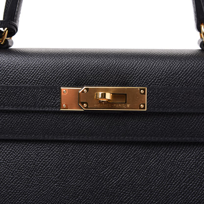 Hermes Epsom Kelly Sellier 28 Black 10 of 14