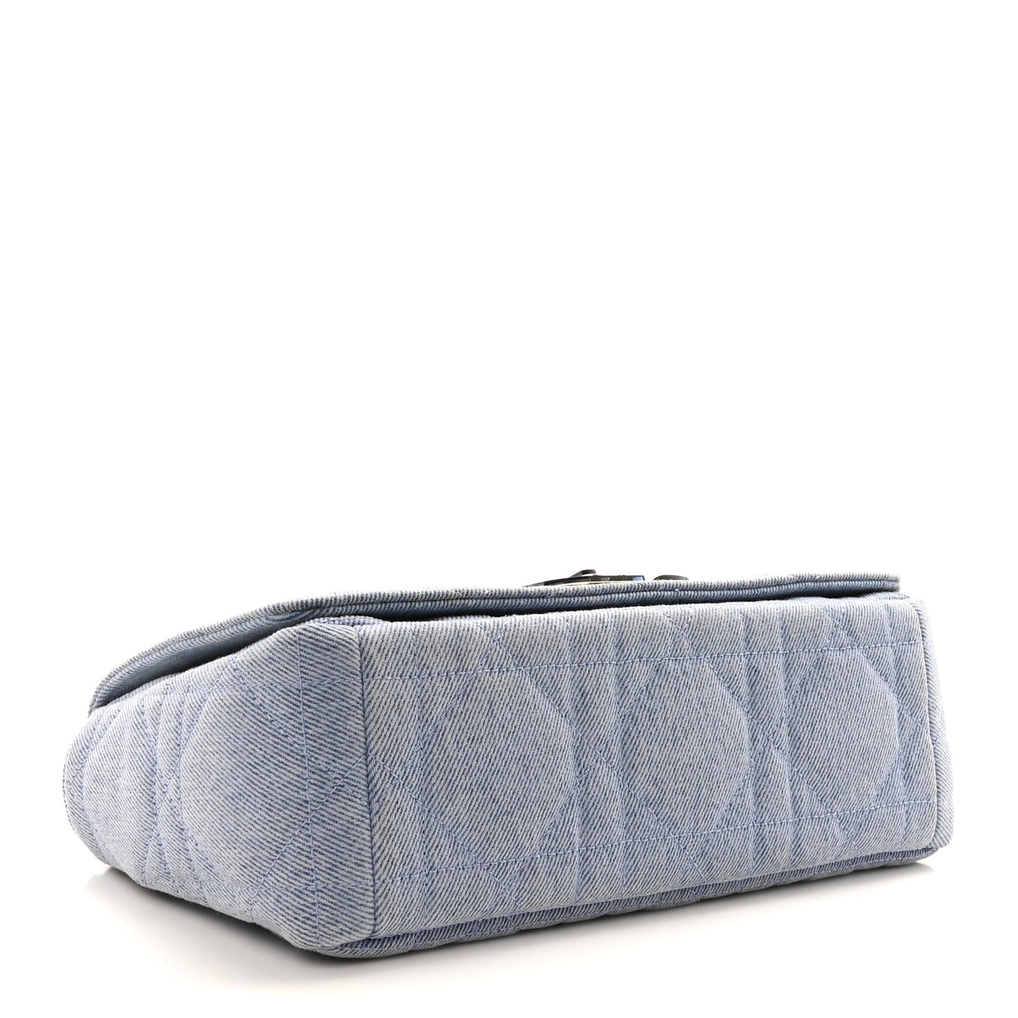 Denim Macrocannage Medium Caro Bag Blue