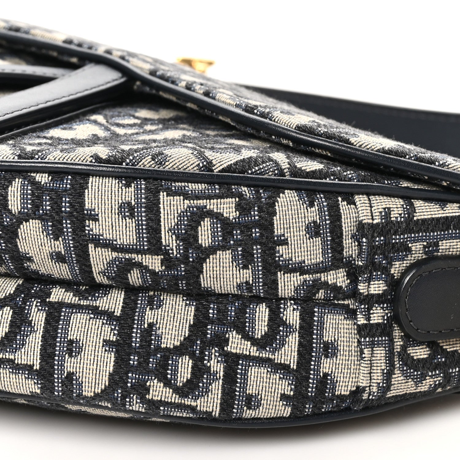Christian Dior Oblique Saddle Bag Blue 9 of 9