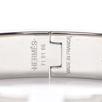 Hermes Enamel Narrow Clic Clac H Bracelet PM White 3 of 5