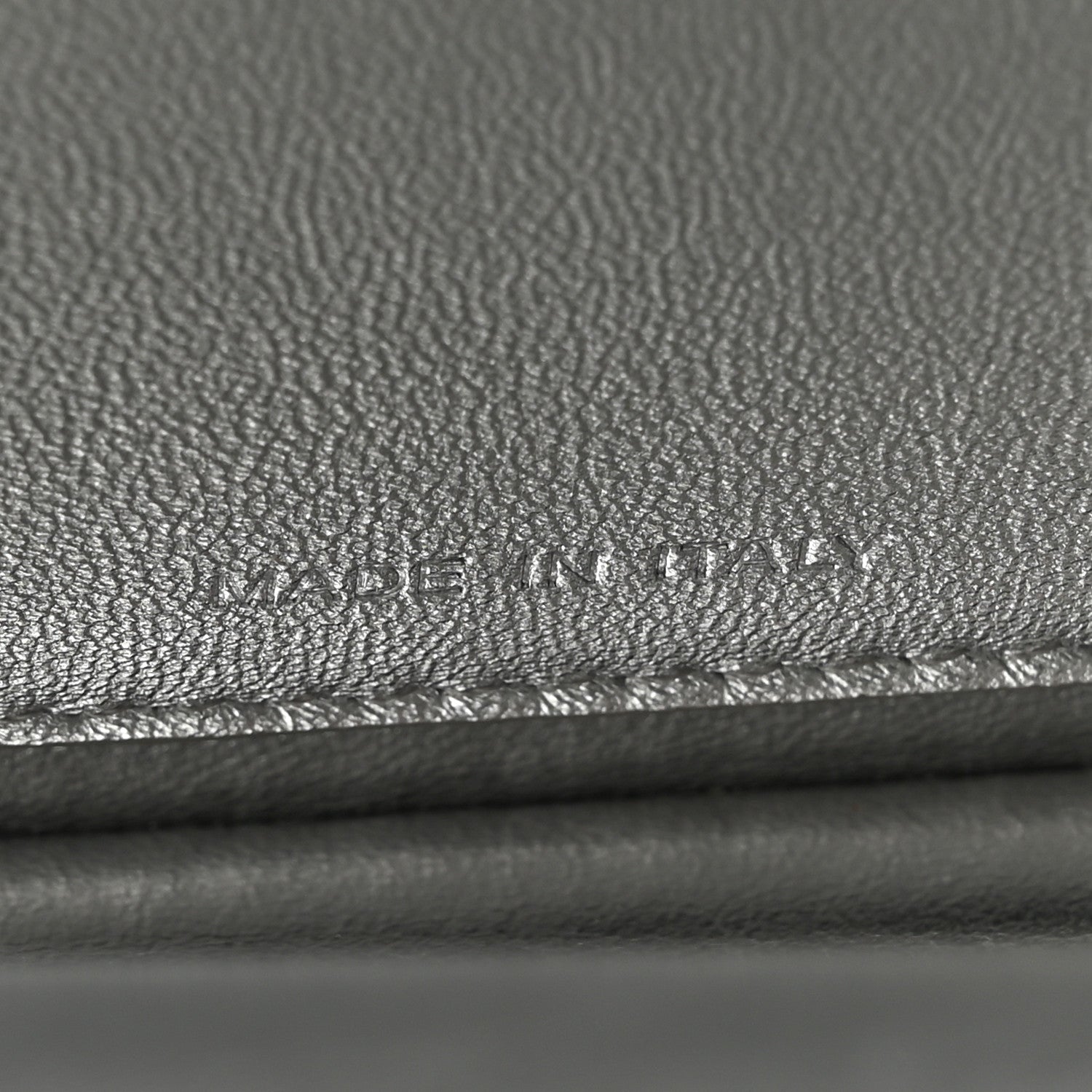 Fendi Crystal Vitello Laminato FF Petite Peekaboo I SEE U Satchel Crystal Argento 7 of 11