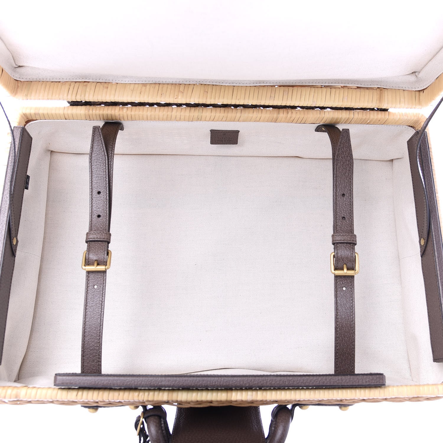 Gucci Wicker Web Suitcase 6 of 12