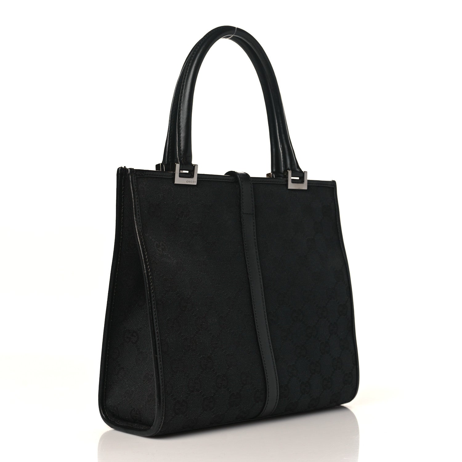 Gucci Monogram Bardot Bag Black 2 of 8