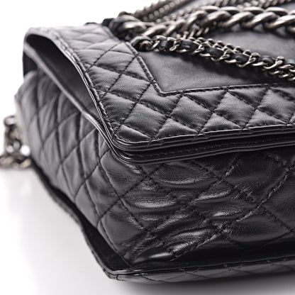 Chanel Calfskin Enchained XL Boy Flap Black 8 of 9