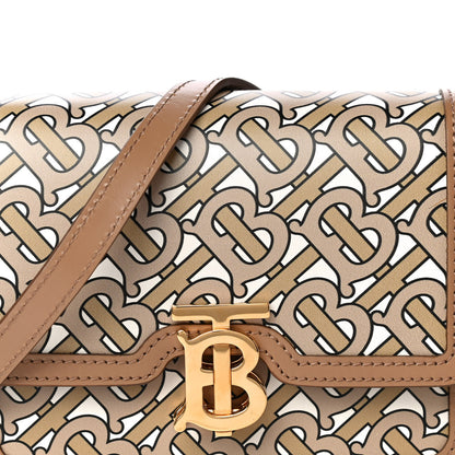 Burberry Calfskin Monogram Mini TB Bag Beige 8 of 16