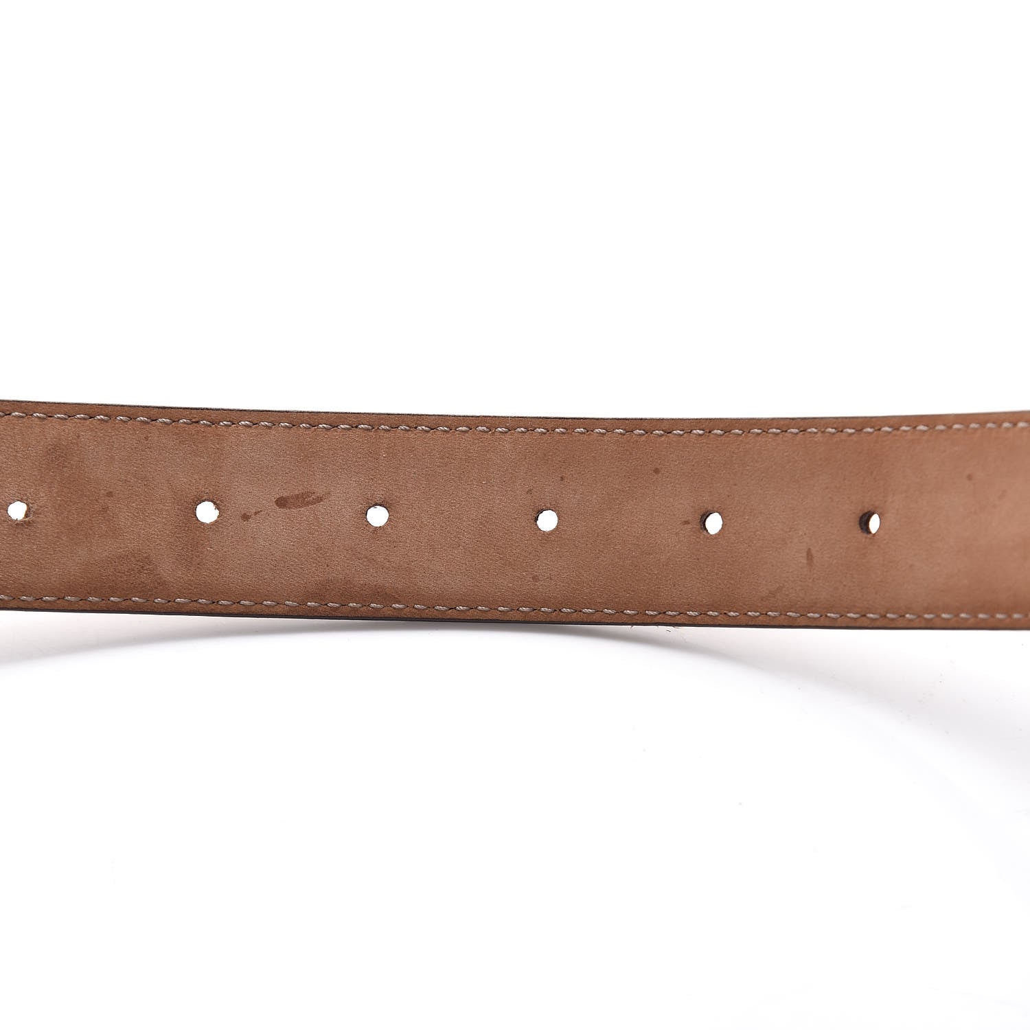 Gucci Calfskin Trademark Logo Belt 105 42 Brown 8 of 8