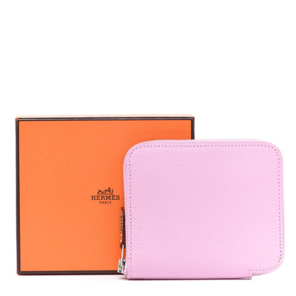 Hermes Epsom Silk'in Compact Wallet Mauve Sylvestre 8 of 8