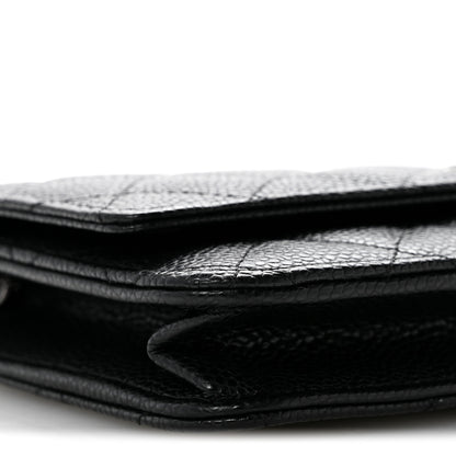 Chanel Caviar Quilted Wallet On Chain WOC Black 10 of 13