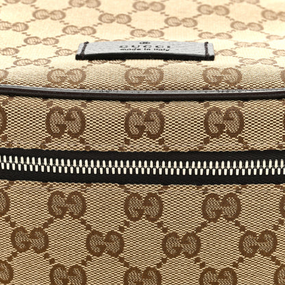 Gucci Monogram Dollar Calfskin Waist Pouch Beige Ebony Testa di Moro Marrone Scuro 8 of 10