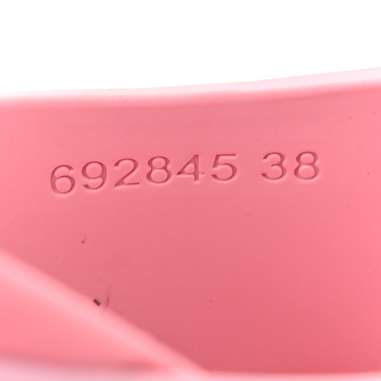 Soft Rubber Womens Interlocking G Platform 42mm Slide Sandals  38 Sugar Pink