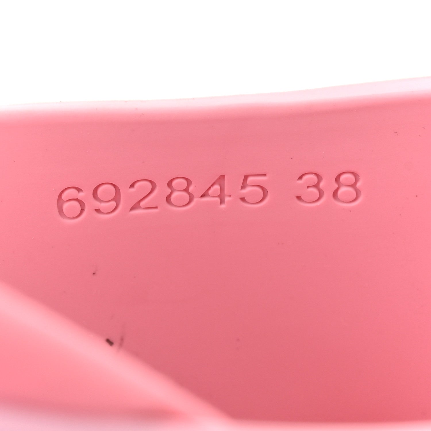 Gucci Soft Rubber Womens Interlocking G Platform 42mm Slide Sandals  38 Sugar Pink 9 of 13
