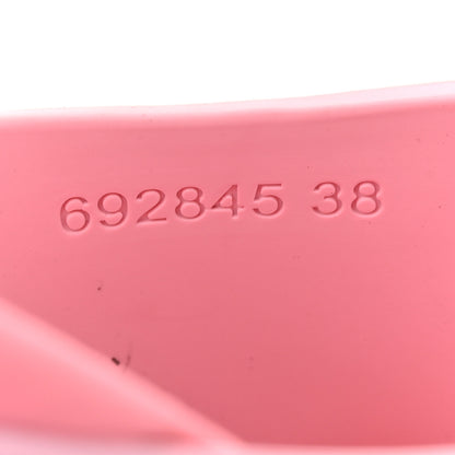 Gucci Soft Rubber Womens Interlocking G Platform 42mm Slide Sandals  38 Sugar Pink 9 of 13