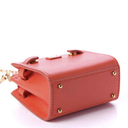 Dolce & Gabbana Calfskin Micro Miss Sicily 62 Satchel Orange 4 of 10