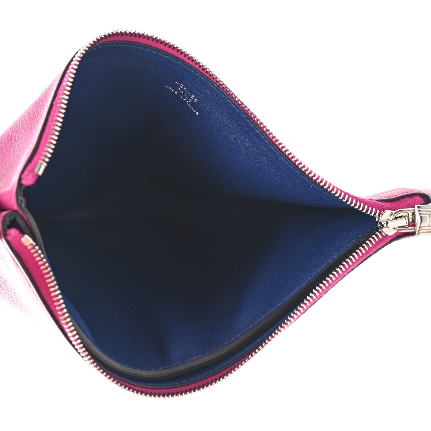 Hermes Evercolor Atout Pouch Rose Pourpre Bleu Saphir 5 of 10