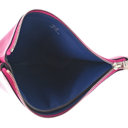 Hermes Evercolor Atout Pouch Rose Pourpre Bleu Saphir 5 of 10
