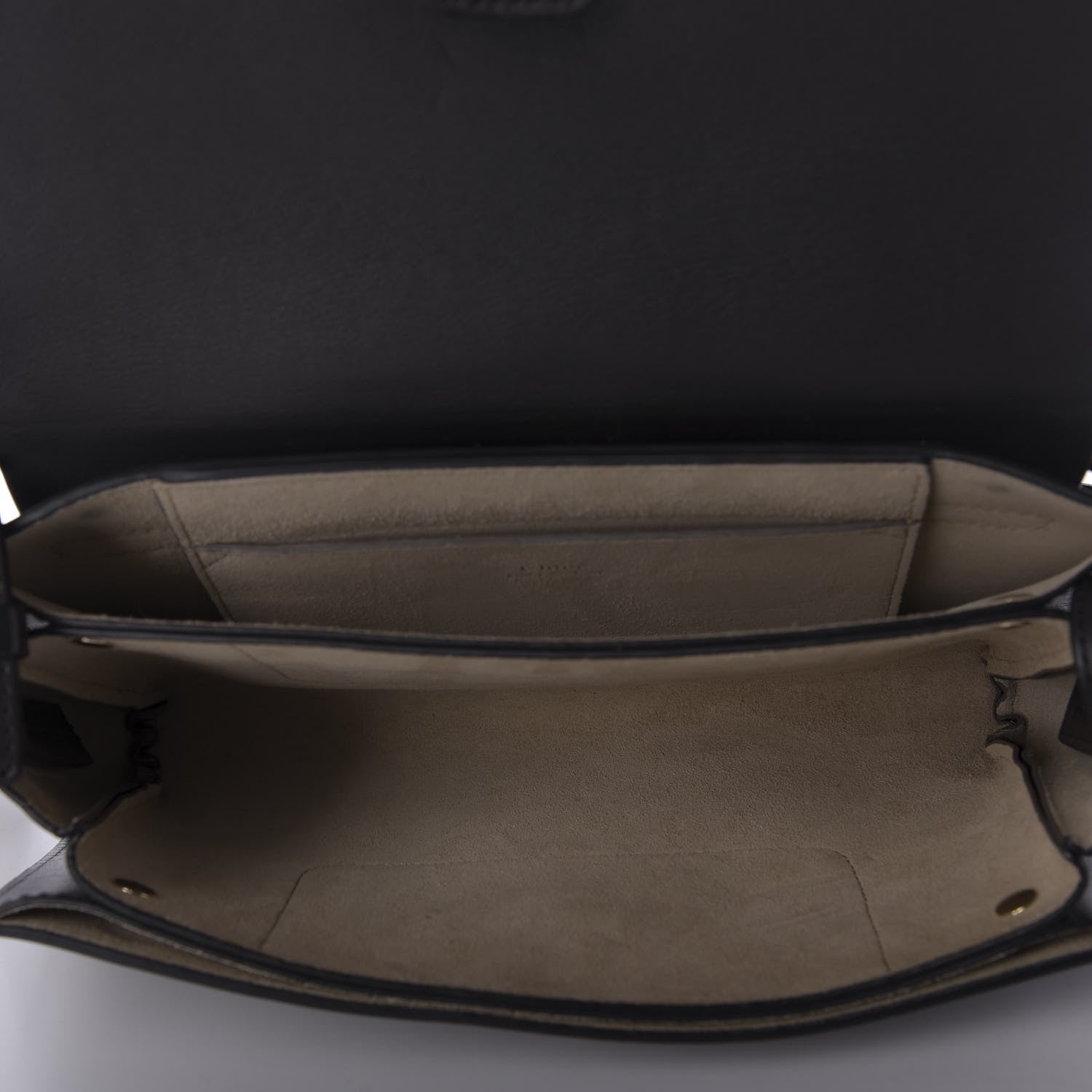 Chloe Suede Calfskin Small Faye Shoulder Bag Carbon Grey 5 of 9