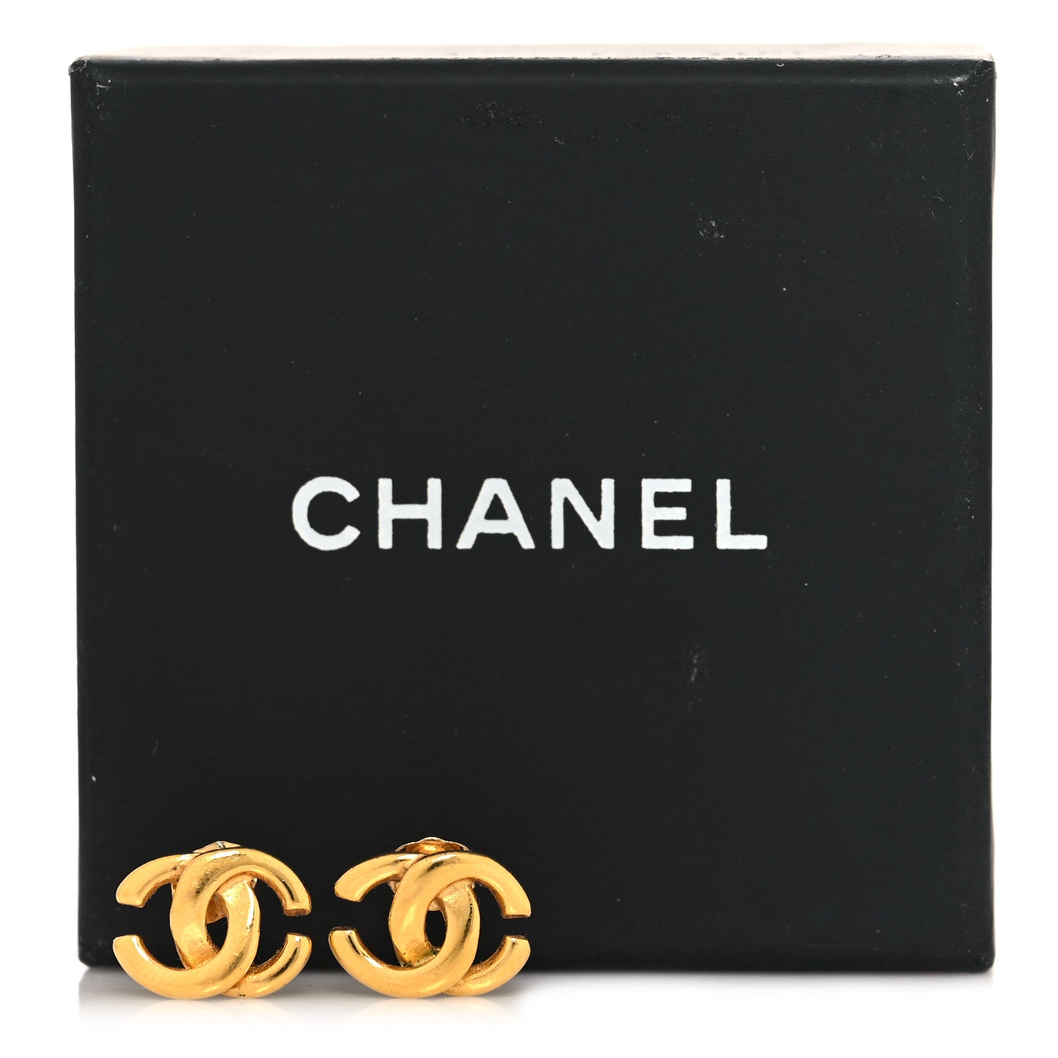 Chanel Metal CC Earrings Gold 5 of 5
