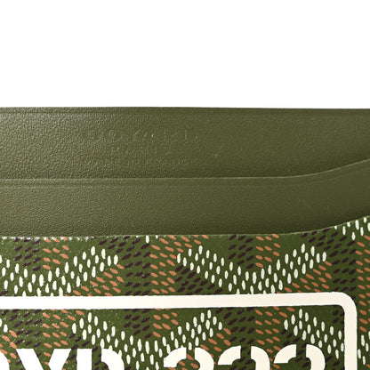 Goyard Goyardine Saint Sulpice Card Holder Khaki 6 of 7