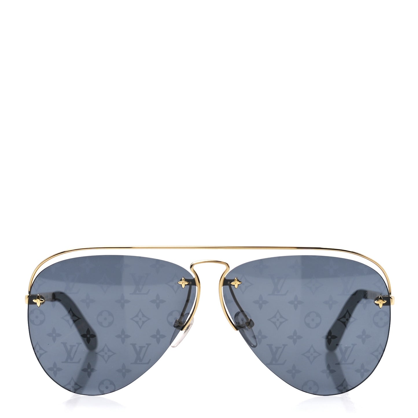 Metal Monogram Grease Sunglasses Z1172W Gold