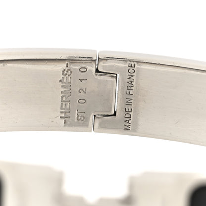 Hermes Enamel Narrow Clic Clac H Bracelet GM Black 4 of 5