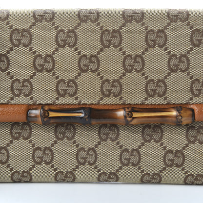 Gucci Monogram Bamboo Bar Clutch Brown 8 of 8