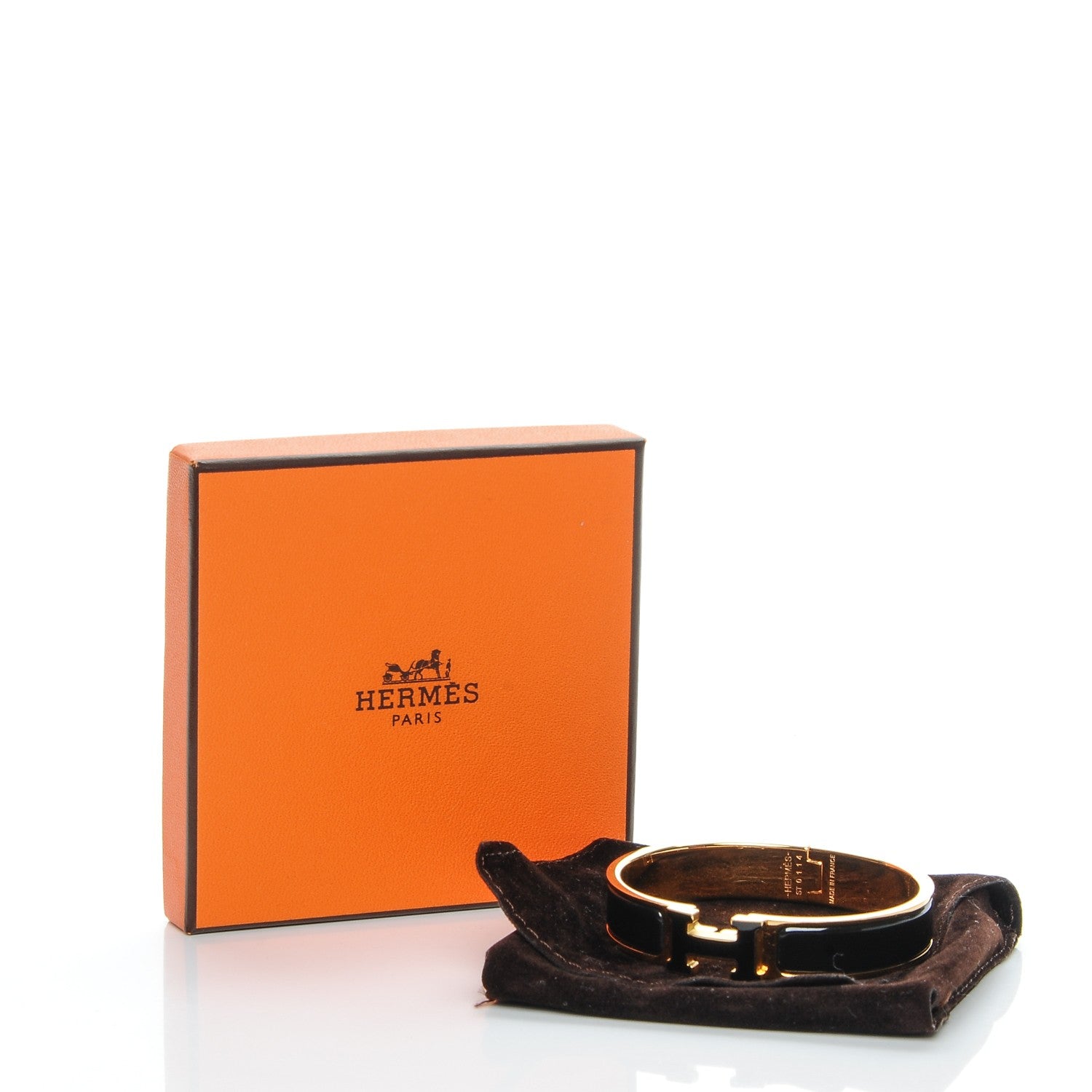 Hermes Enamel Narrow Clic Clac H Bracelet PM Black 6 of 6