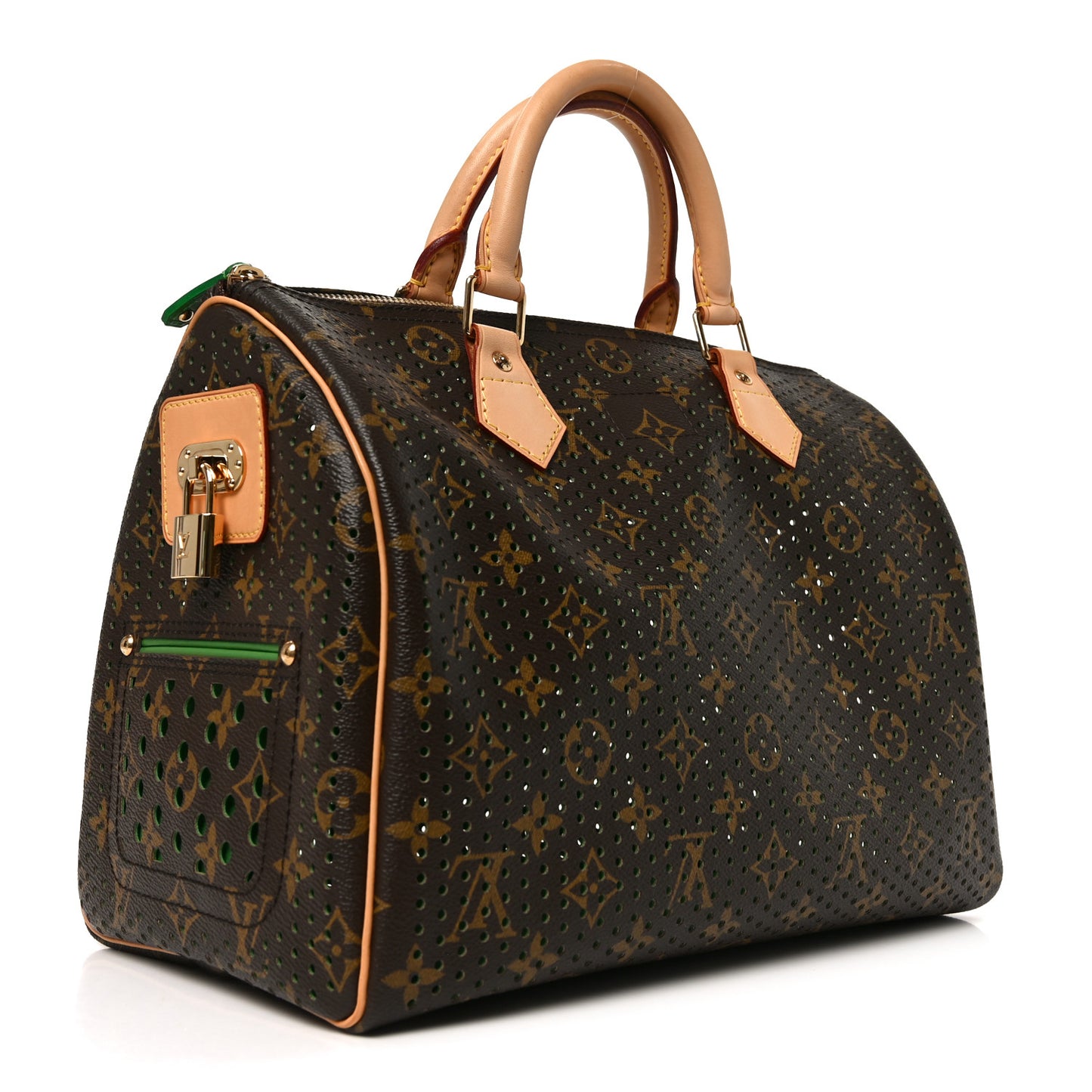 Monogram Perforated Speedy 30 Green