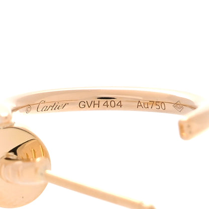 Cartier 18K Yellow Gold Juste Un Clou Hoop Earrings 4 of 4
