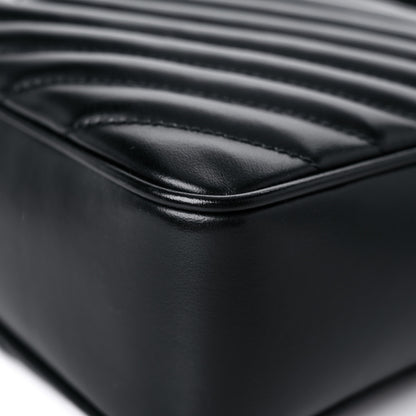 Saint Laurent Calfskin Matelasse Monogram Lou Camera Bag Black 11 of 12