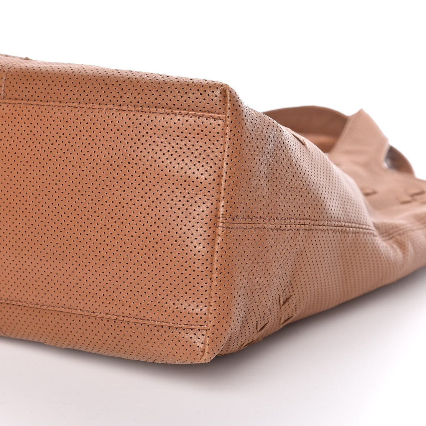 Nappa Intrecciato Perforated Regent Tote Noce