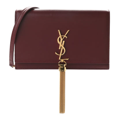 Saint Laurent Smooth Calfskin Classic Monogram Kate Tassel Chain Wallet Palissandre 1 of 8