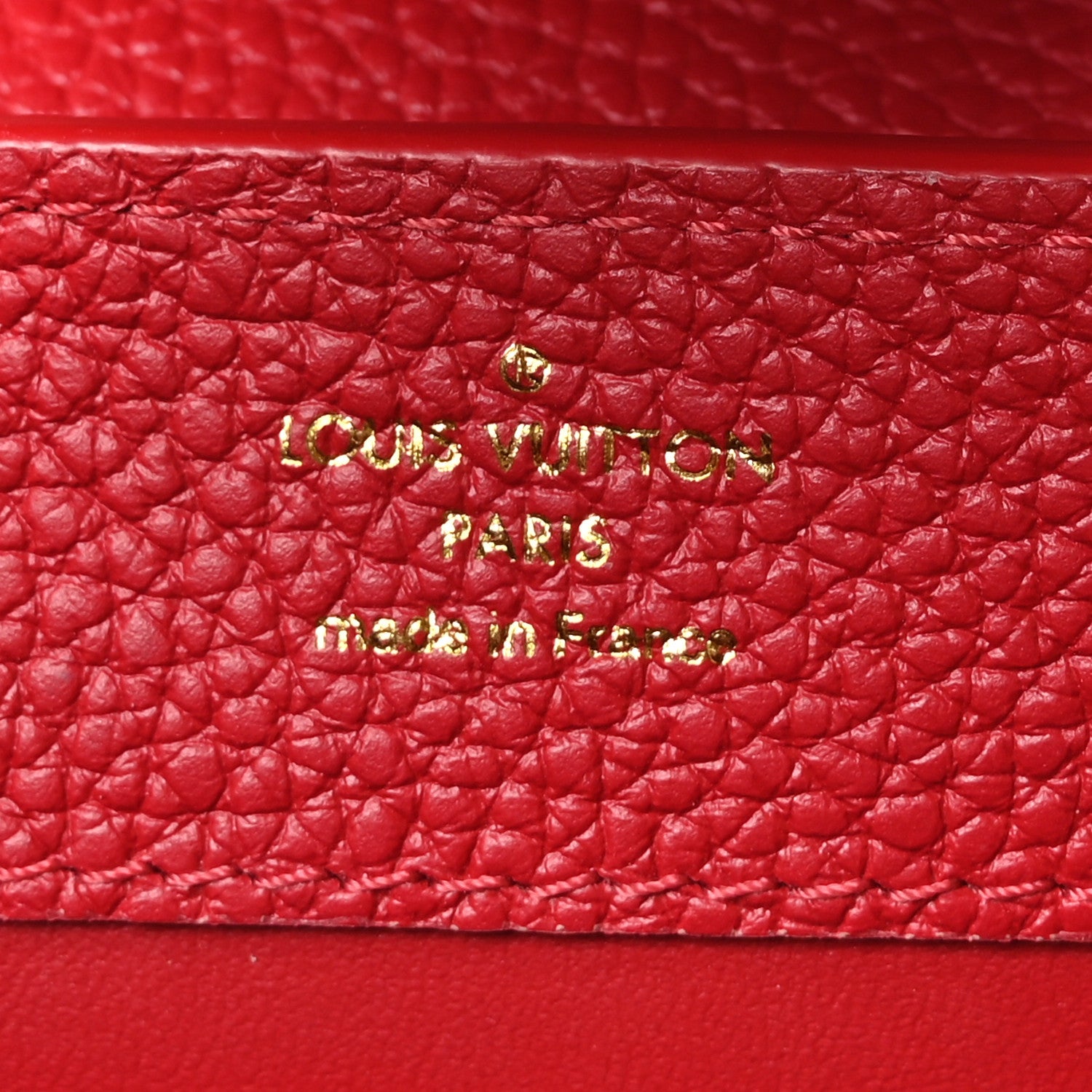 Louis Vuitton Taurillon Mini Capucines Scarlet 7 of 11