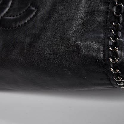 Chanel Smooth Calfskin Medium Luxe Ligne Bowler Black 12 of 13