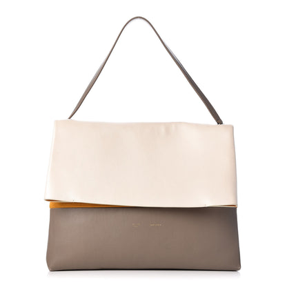 Celine Calfskin All Soft Shoulder Bag Cream 1 of 14